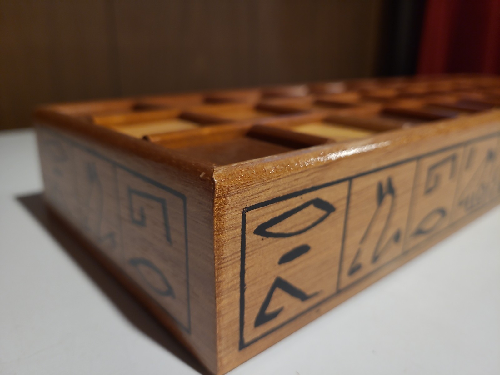 Senet Game Wood Expressions The Favorite Game Of Egyptian Pharaohs Mint Cond