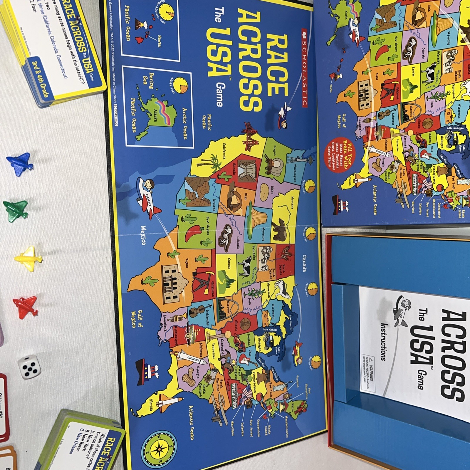 Scholastic Race Across The USA Game Ages 8 And Up