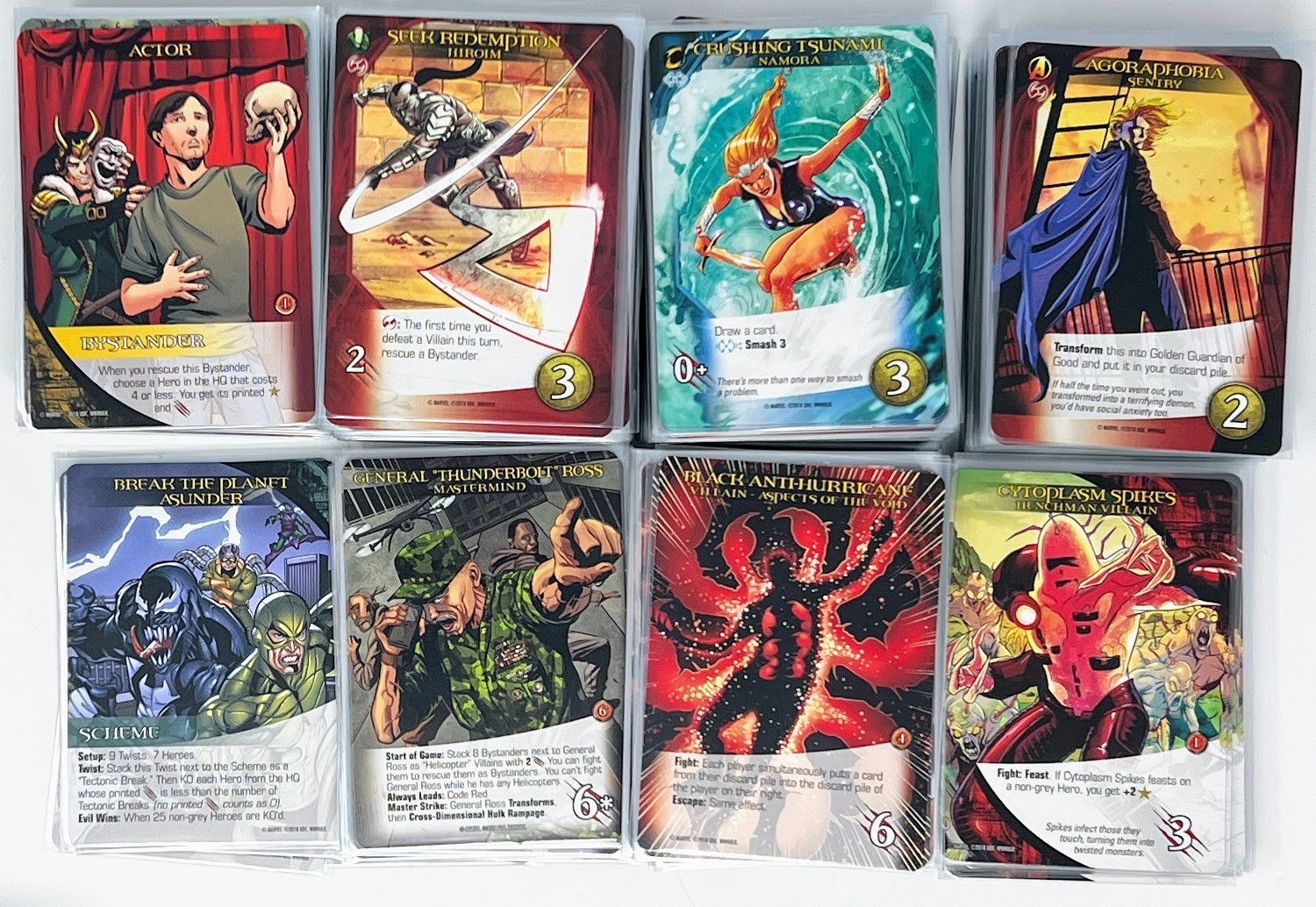 Upper Deck Legendary: World War Hulk Deck Building Game COMPLETE SLEEVED USED