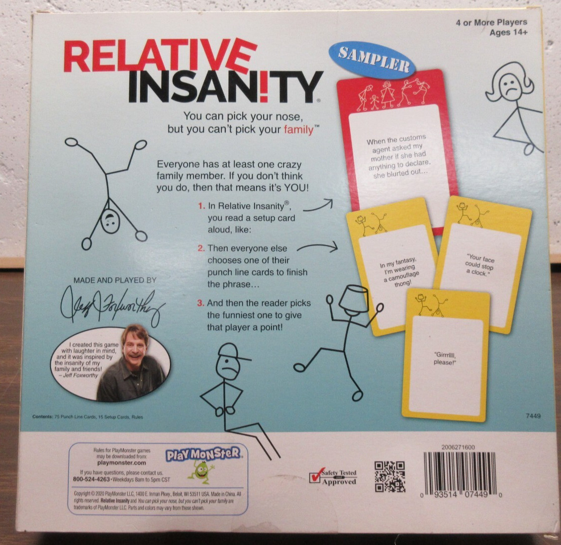 Relative Insanity Game: Sampler Version