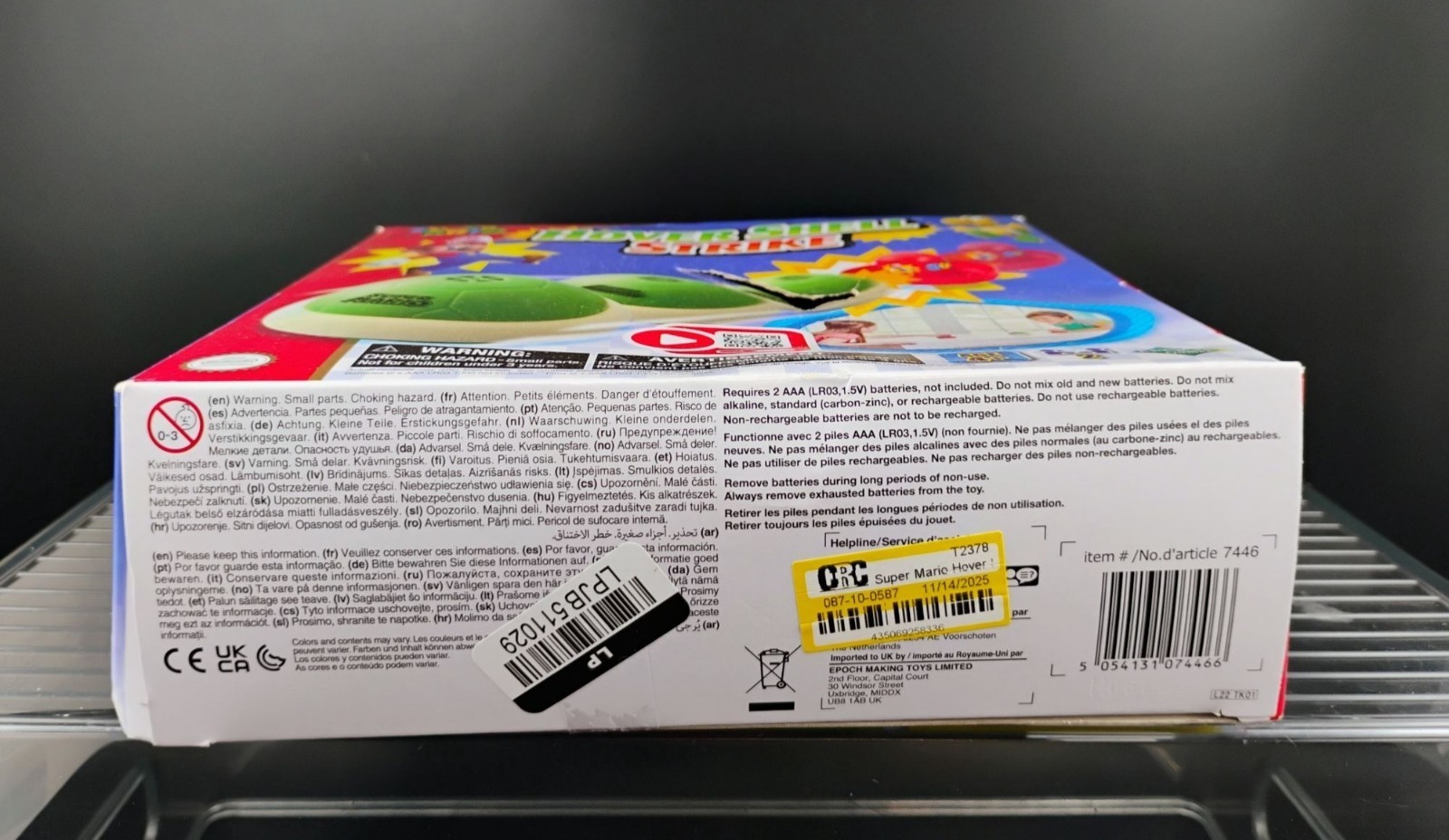 Super Mario Hover Shell Strike Air Hockey Game Set
