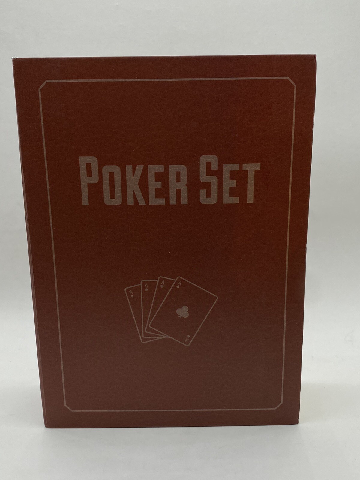 Poker & Dice Set George Hardy Chips Playing Cards Gambling New SEALED Christmas