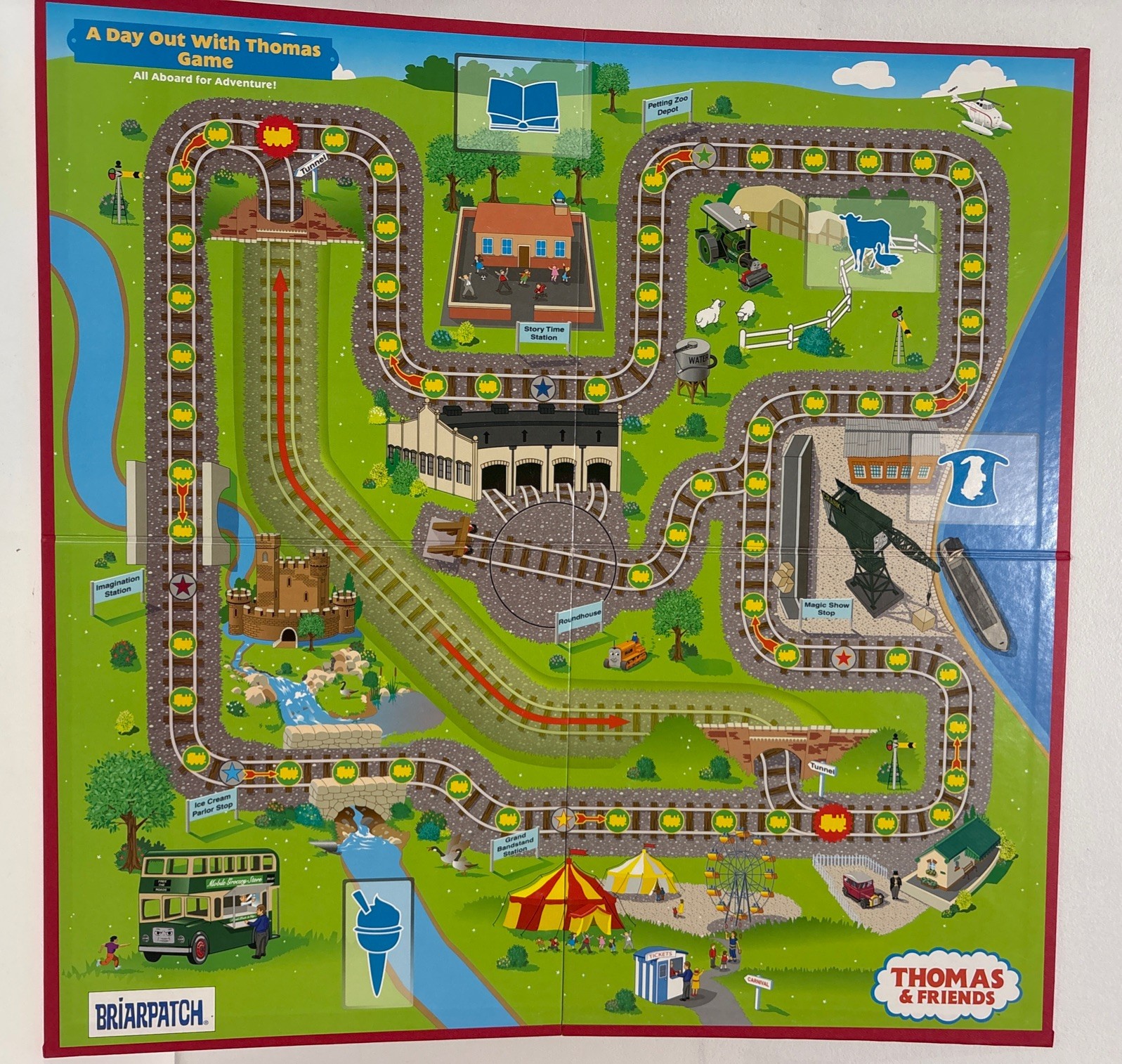 Thomas & Friends Tank Engine A DAY OUT WITH THOMAS Board Game Briarpatch 2005