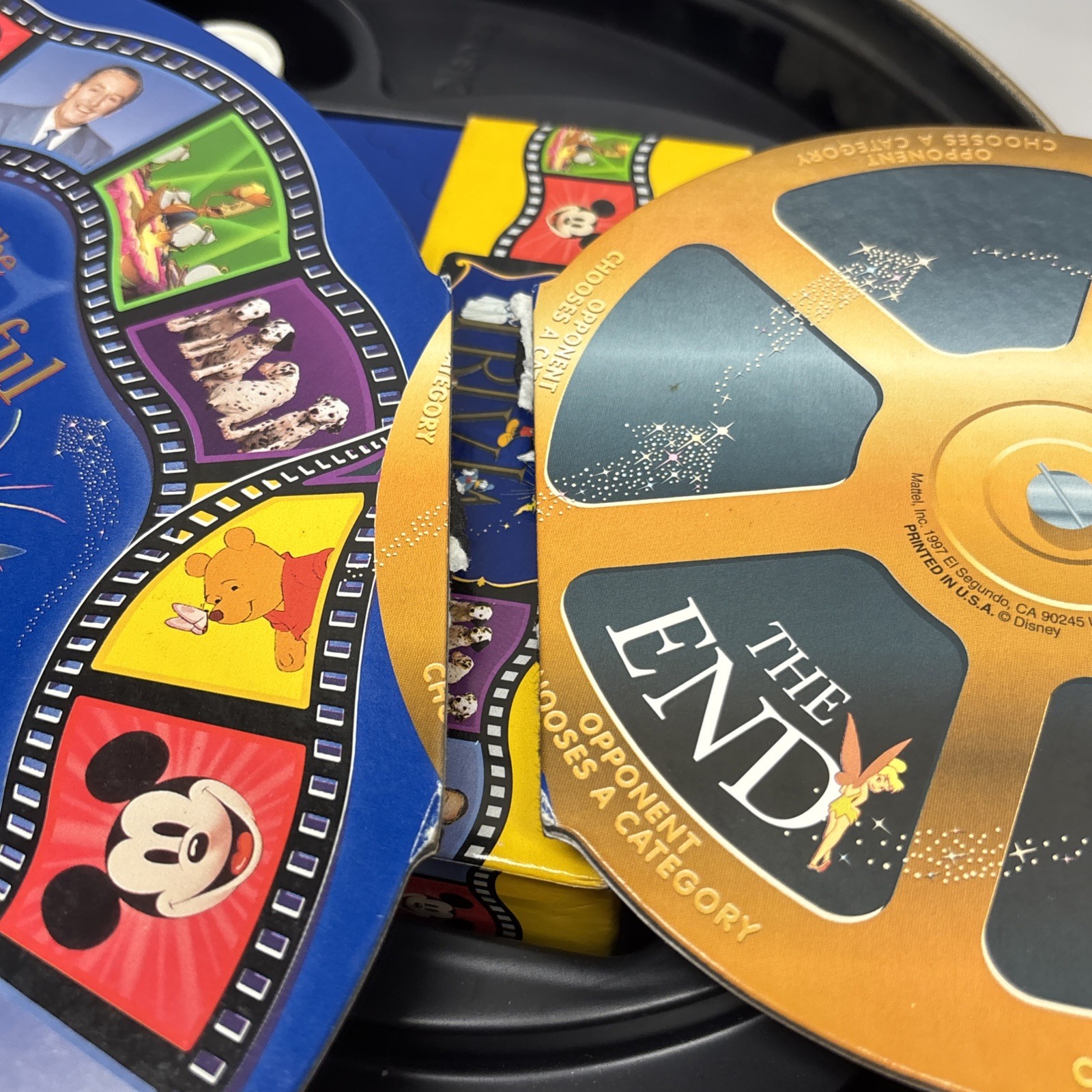 Disney Trivia Board Game The Wonderful World of 1997 Metal Tin w/Add on Pack