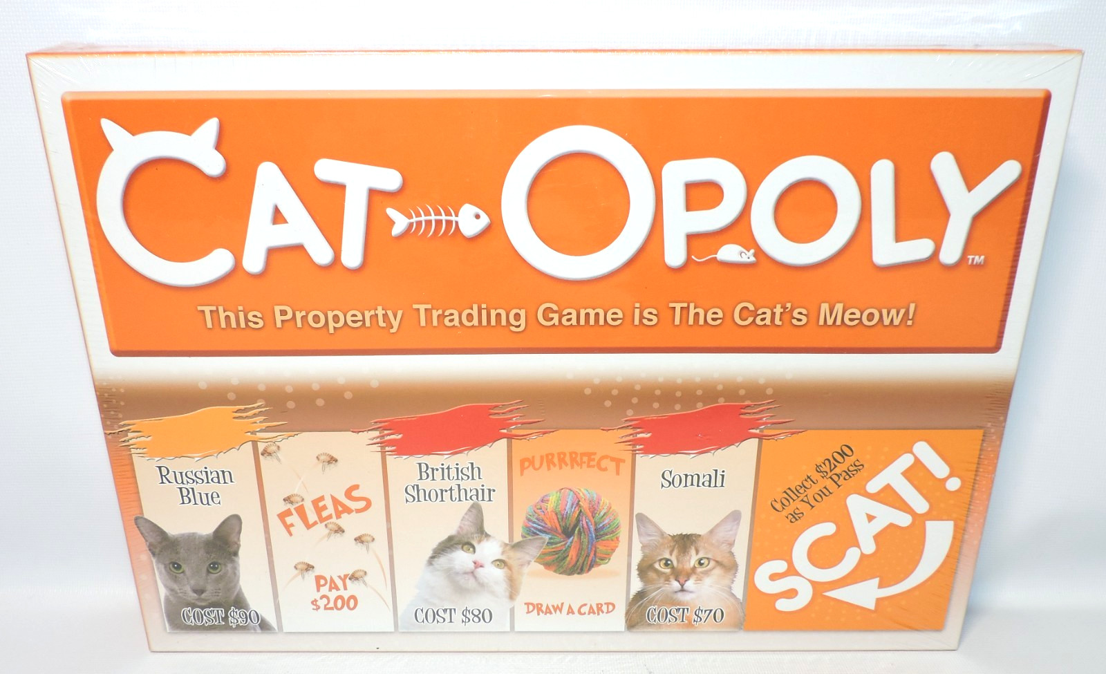 Cat-Opoly Board Game Cat Themed Monopoly Property Trading Kitten, NEW NIB SEALED