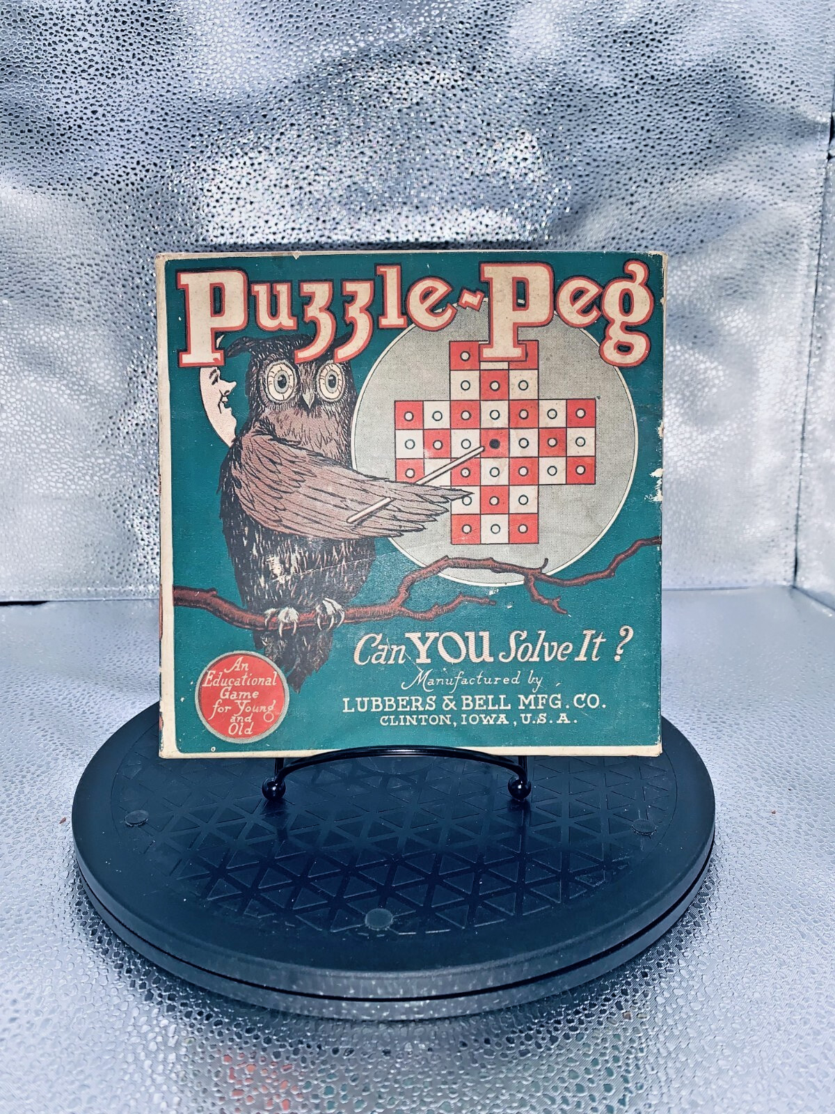 Vintage 1924(?) Puzzle Peg Game with Original Box