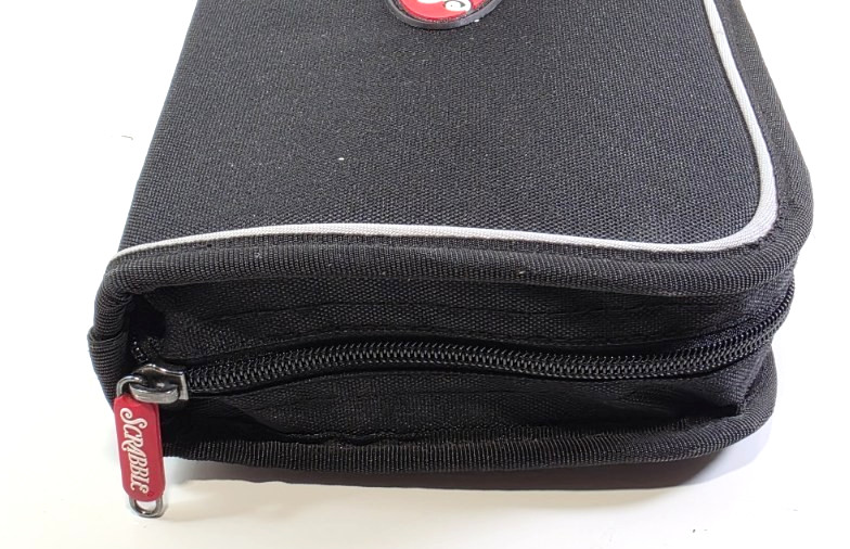 Scrabble Travel folio edition deluxe zippered carrying case. Complete