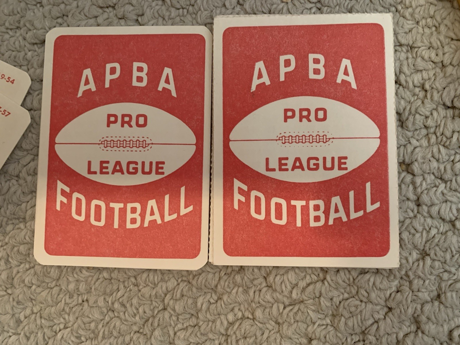1980 APBA PRO FOOTBALL Season Set With All Player Cards And Extra Players. Great