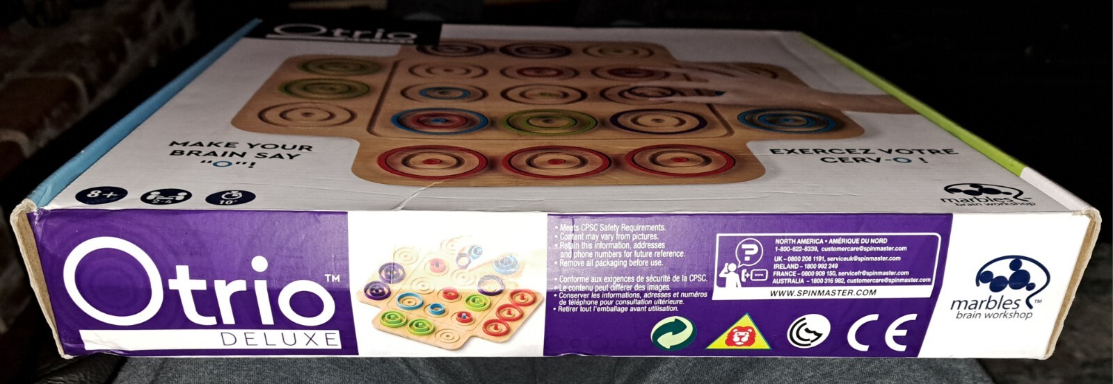 Otrio Deluxe – Strategy Game Wood Board by Marbles Brain Workshop COMPLETE