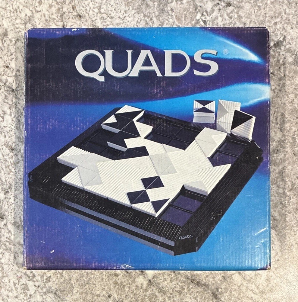 QUADS Game Abstract Strategy France 1996 GiGamic Vintage 100% COMPLETE