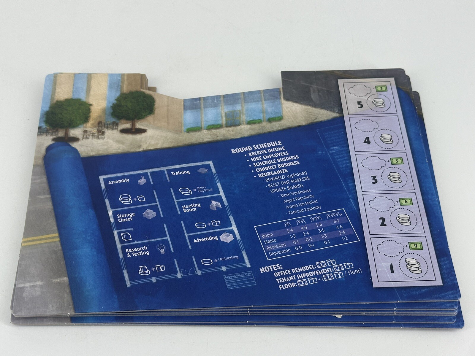 Tasty Minstrel Business Boardgame Ground Floor Open Box Rare Game Fast Ship