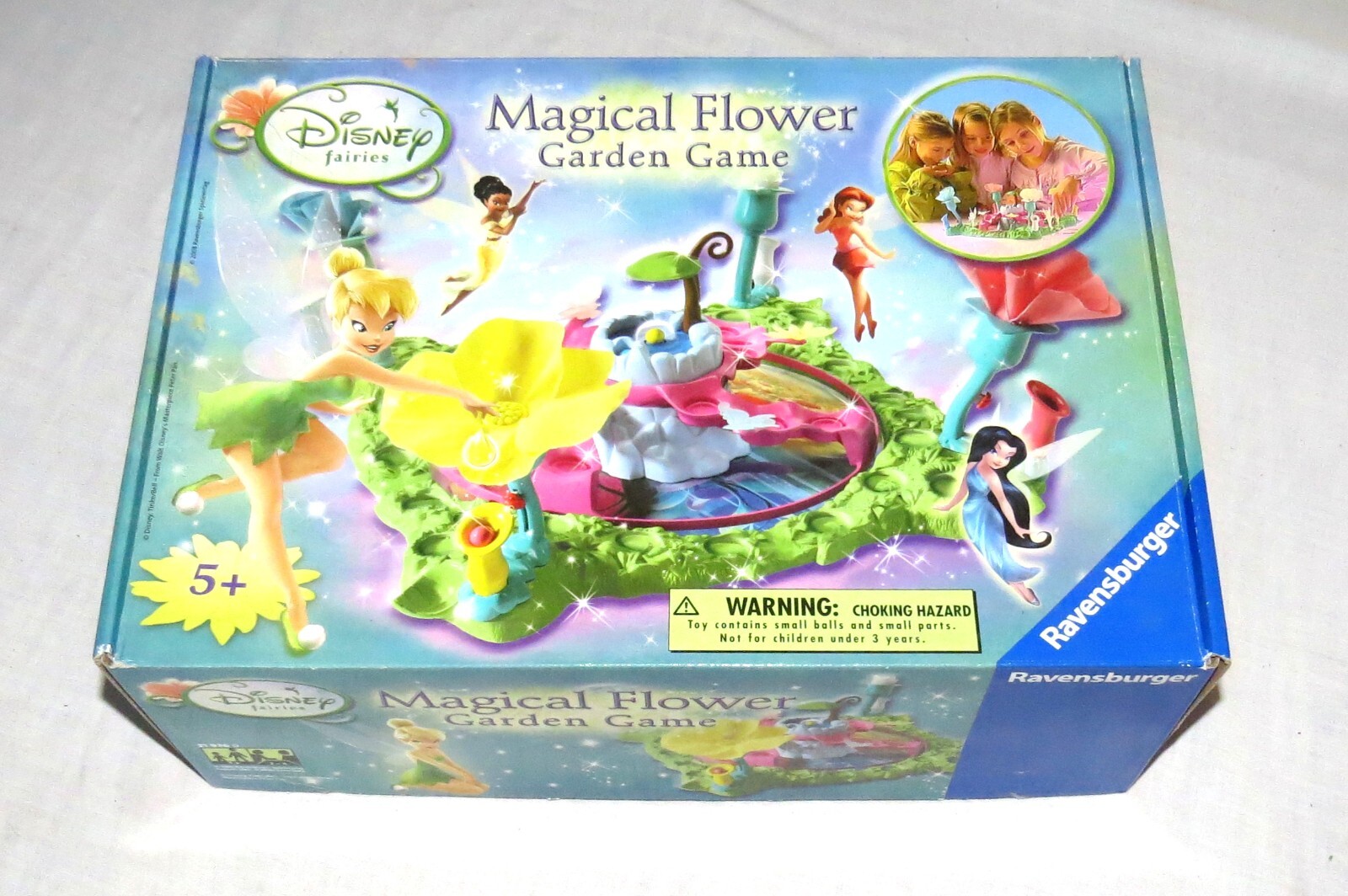 Disney Ravensburger Magical Flower Garden Game For Parts AS IS