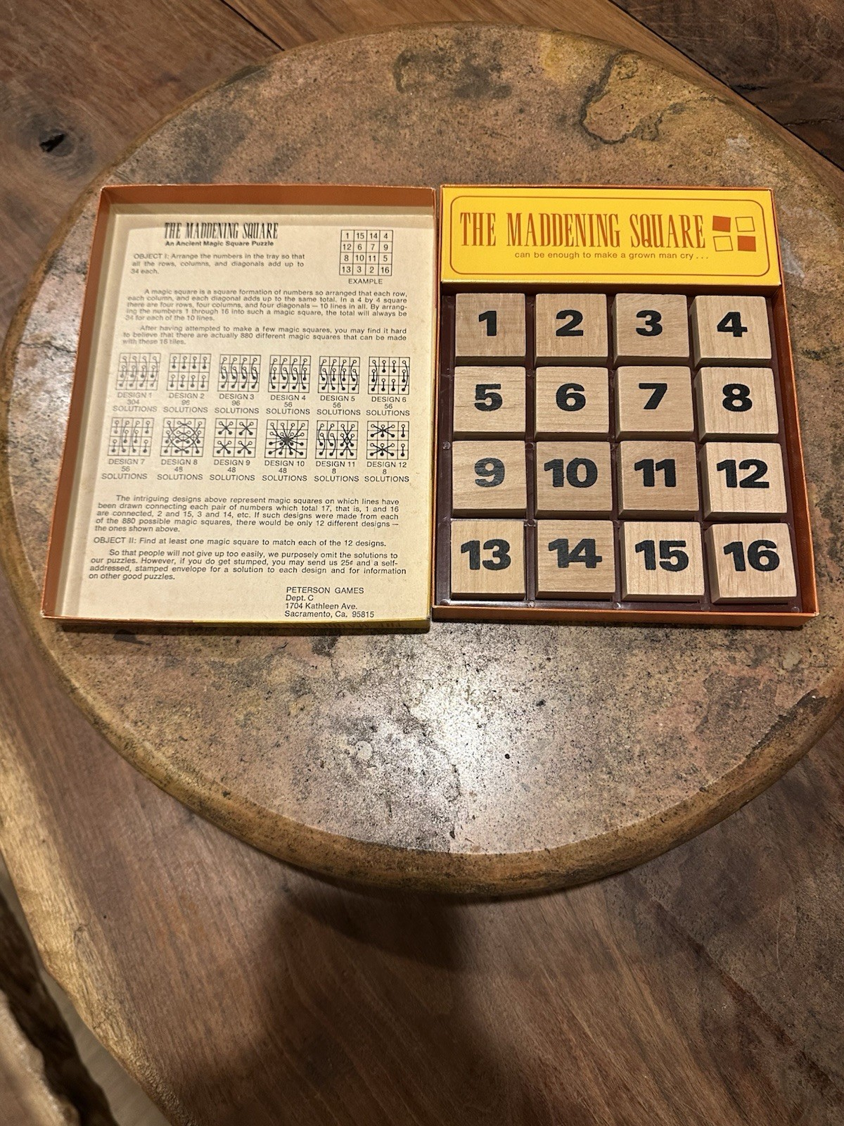 Vintage board game The Maddening Square – Rare