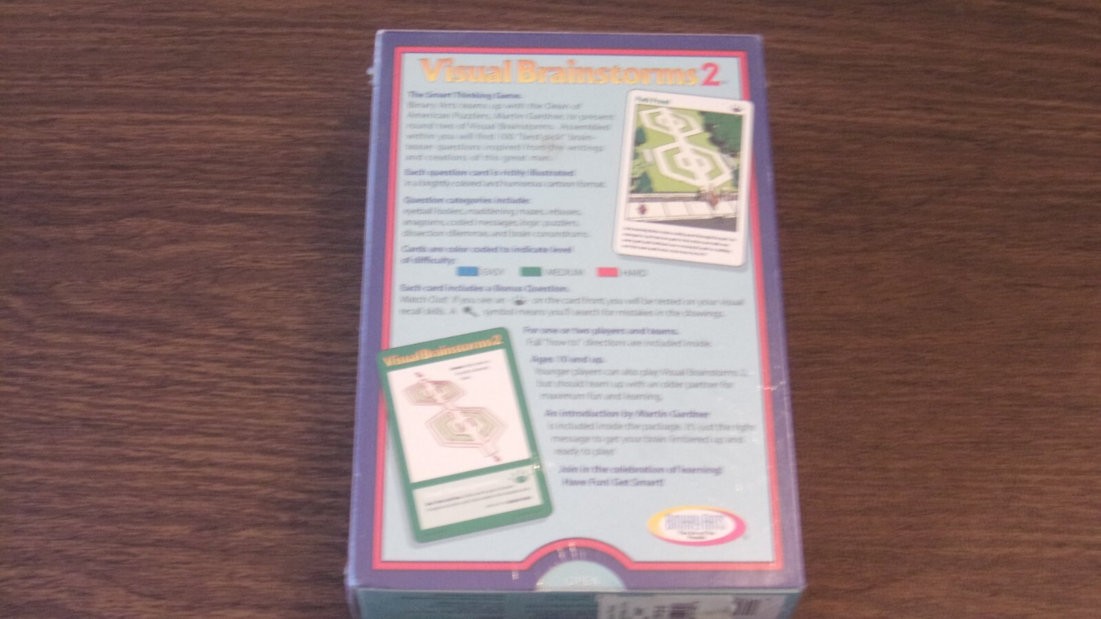NIB Visual Brainstorms 2 The Smart Thinking Game Binary Arts 100 Cards #6560