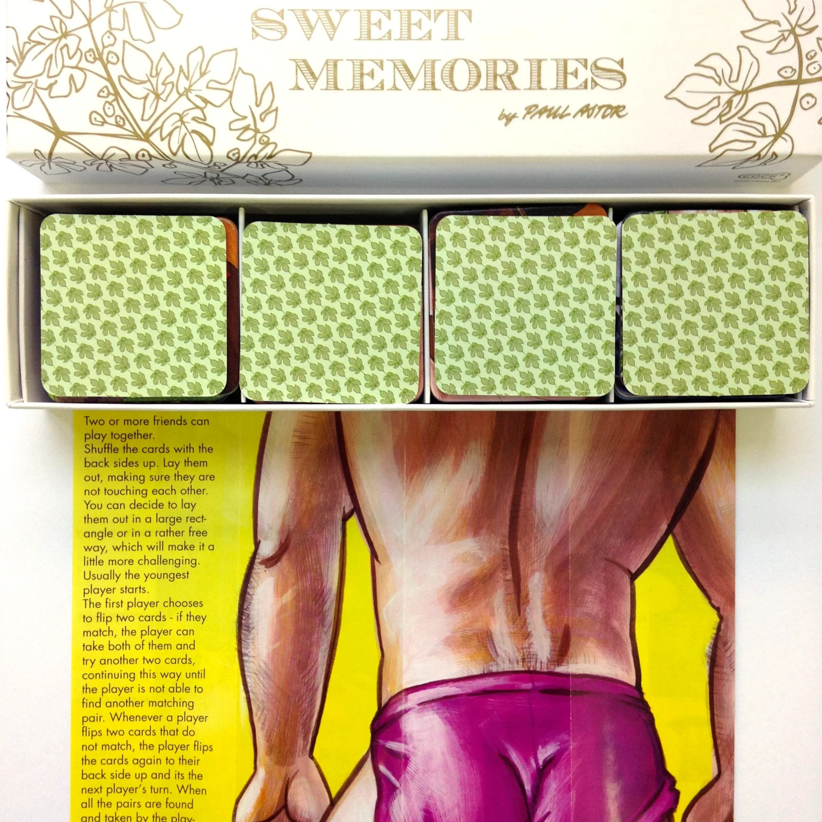 Sweet Memories by Paul Astor – Memory Game NEW Sealed – Male Art 18+ NSFW