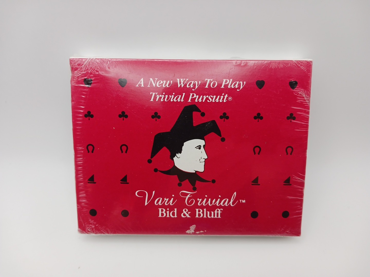 Vari-Trivial Bid & Bluff Sealed Card Game Vintage Trivia Bluffing Party Game New