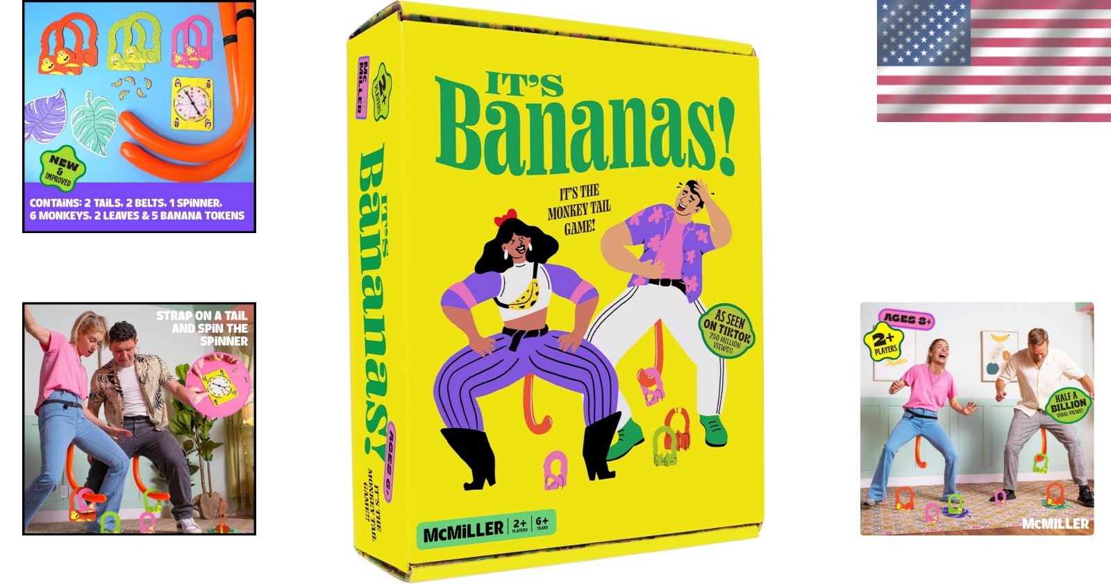 It’s Bananas! Hilarious Monkey Tail Party Game for 2+ Players – Fun for All Ages