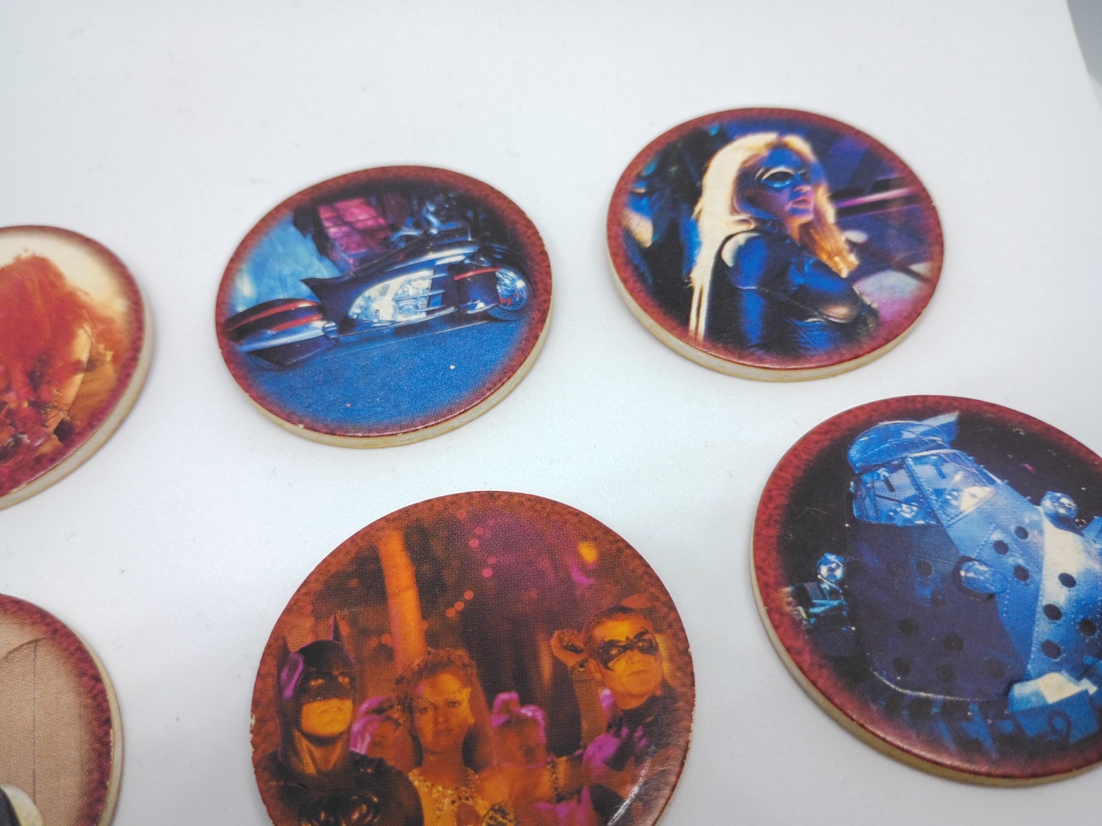 Batman And Robin Movie Pogs/Milkcaps 9 Total 1997 DC Comics