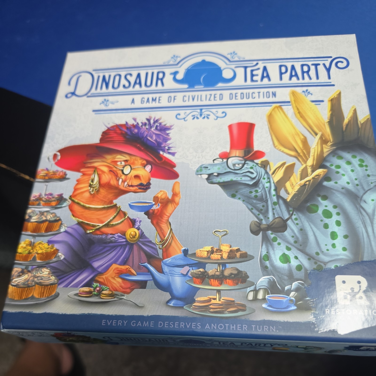 Dinosaur Tea Party Game – Restoration Games opened but never played