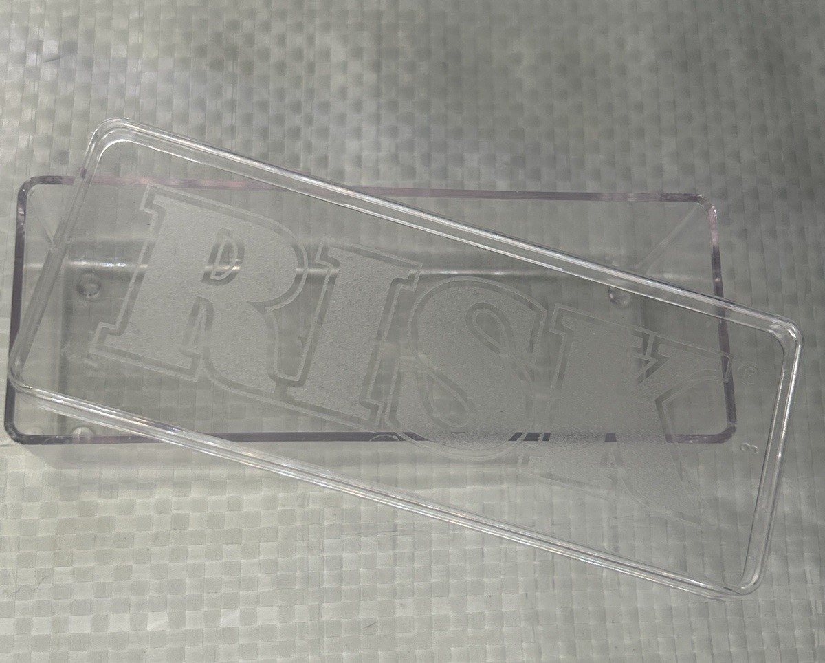 Risk 1993 Replacement Plastic Etched Storage Box & Lid – Clear Container