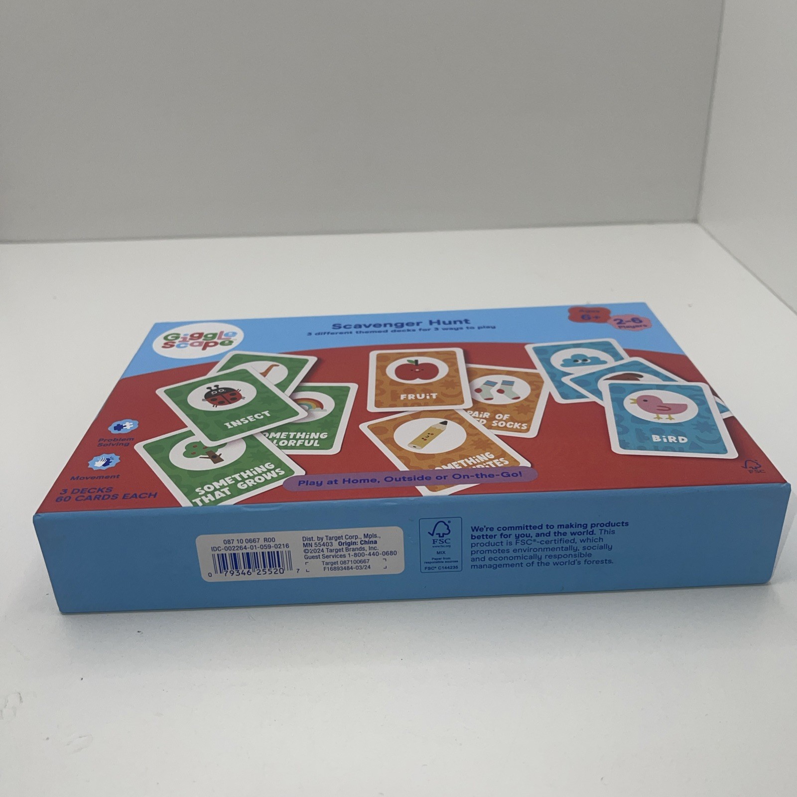 Giggle Scape Scavenger Hunt – 3 Decks 60 Cards Each 2-6 Players