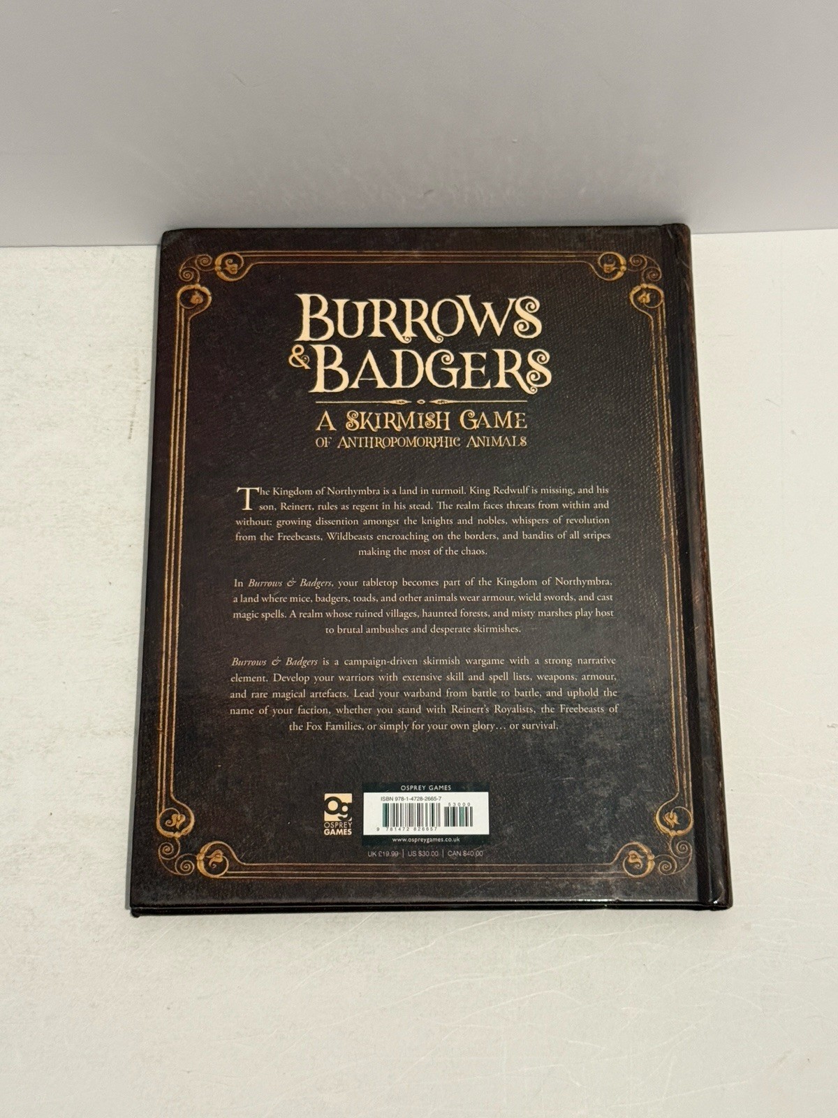 Burrows & Badgers: A Skirmish Game Osprey Games 2018