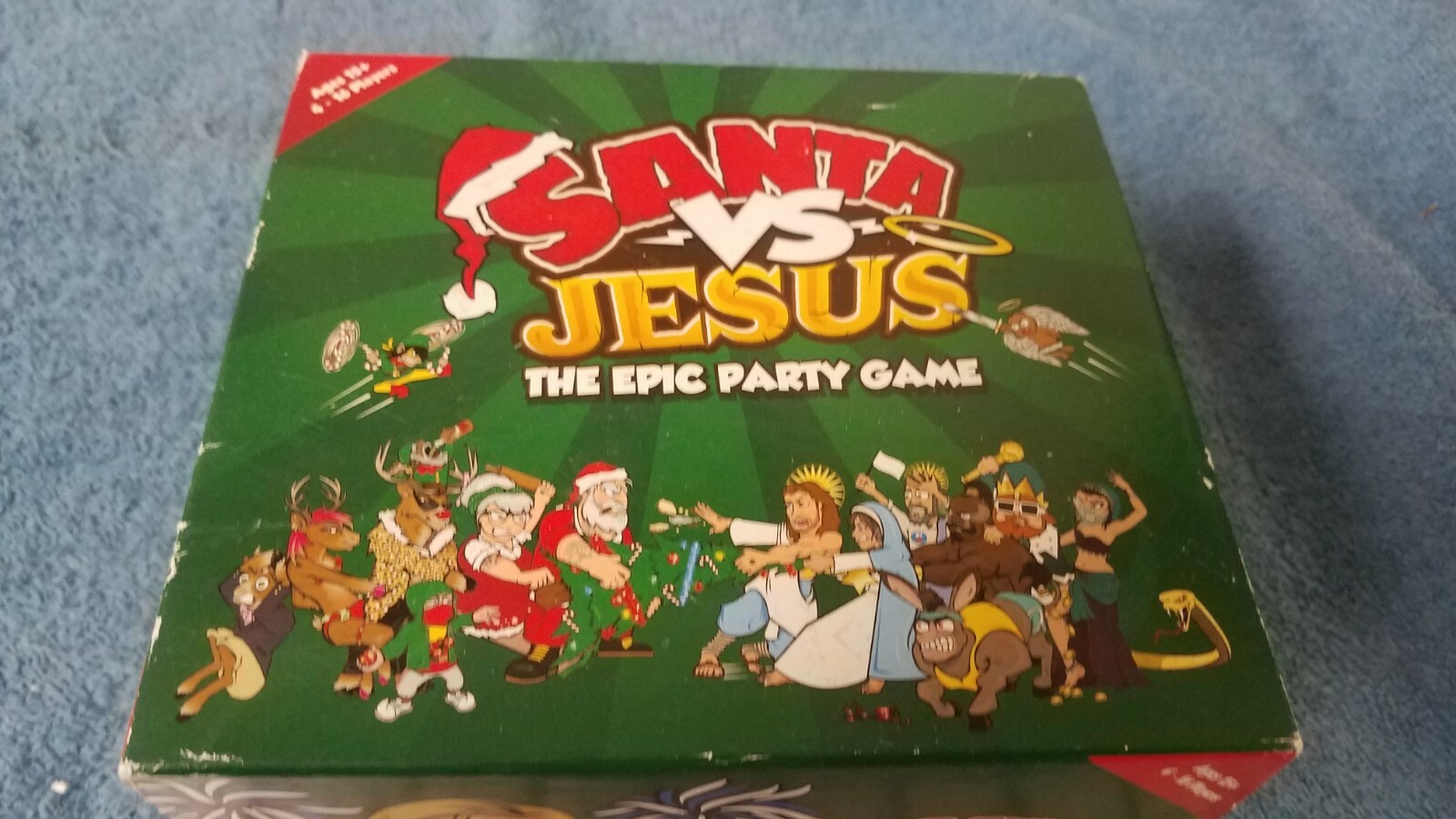 Santa VS Jesus The Epic Party Game 4-16 Players Komo Games Complete