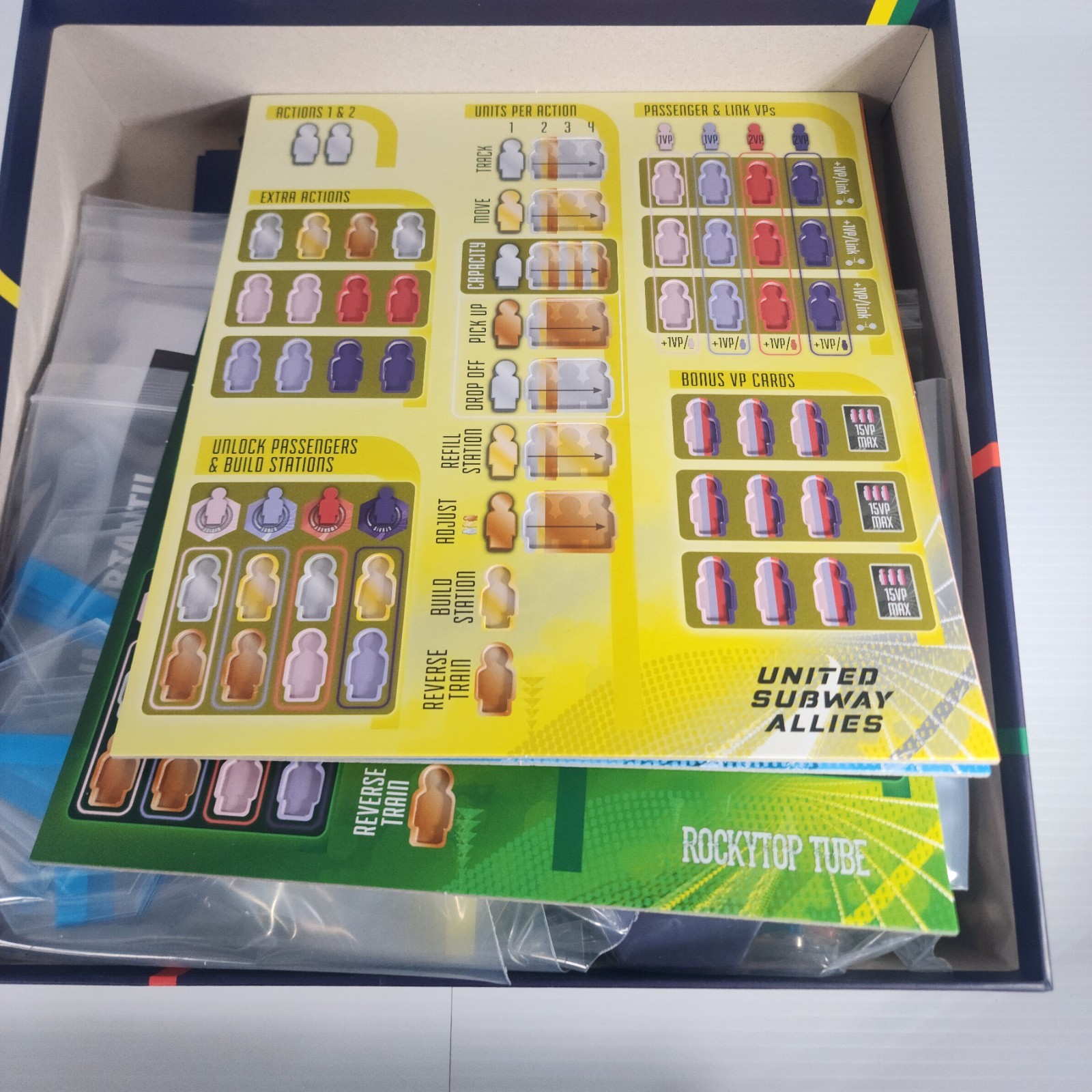 Maglev Metro Board Game – Bezier Games – Ted Alspach – Open Box, Complete