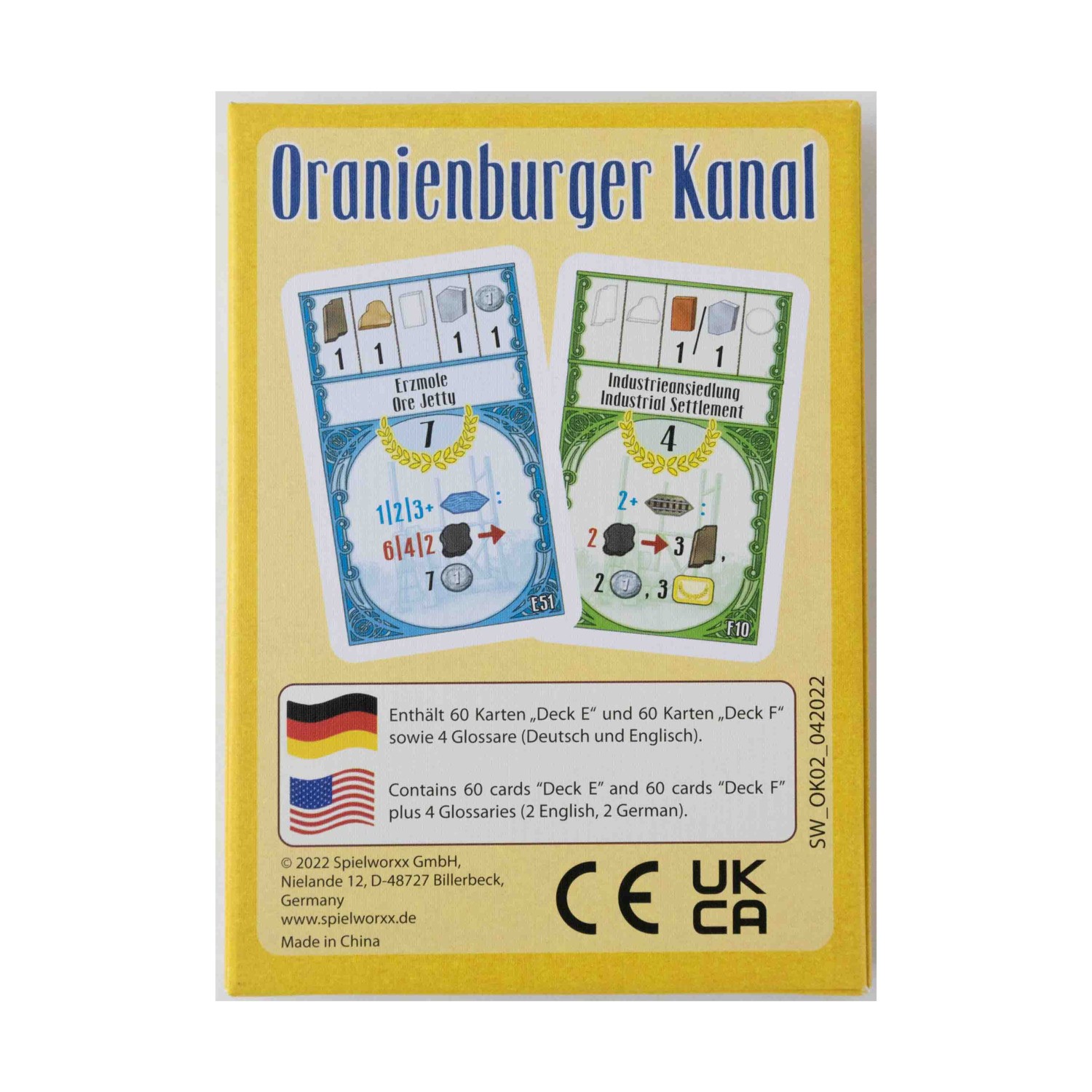Spielworxx Boardgame Oranienburger Kanal Expansion 1 (German/English Ed) Box NM