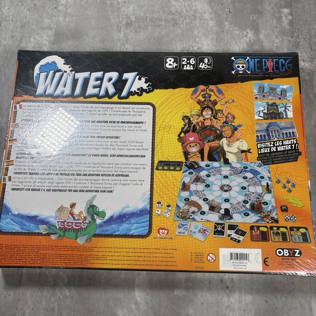 New Sealed One Piece Water 7 Anime Board Game By OBYZ OOP Rare Multilingual