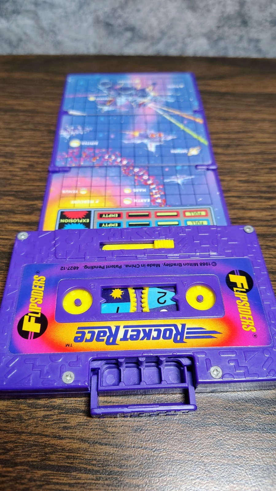 FLIPSIDERS Rocket Race Milton Bradley 1988 Vintage Pocket Game Rare