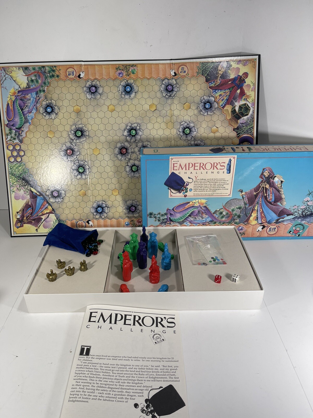 Emperor’s Challenge Board Game by Discovery Toys 1986 –  COMPLETE Excellent Cond