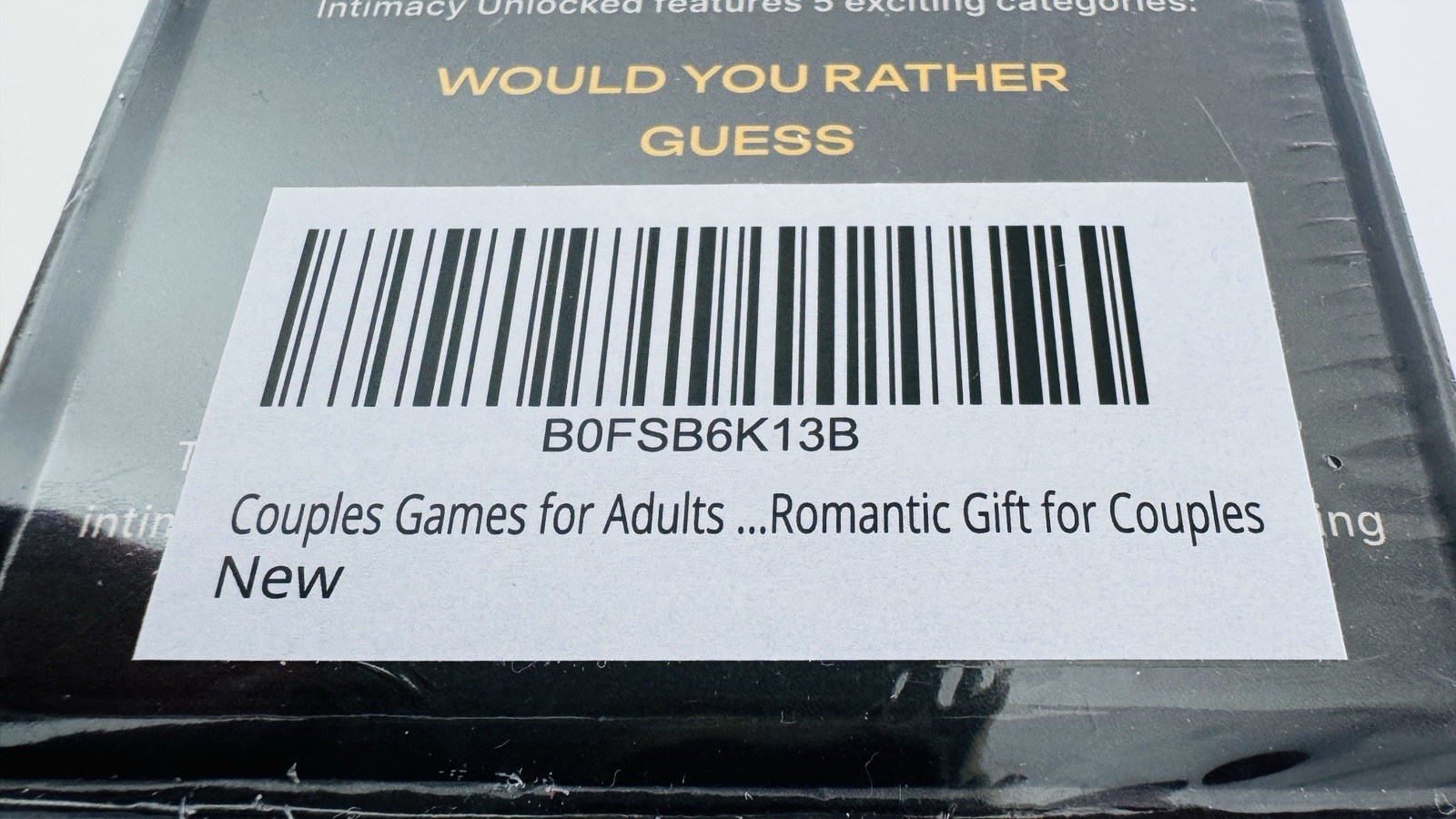 Intimacy Unlocked Couples Card Game 150 Cards Date Night Game Adults 18+