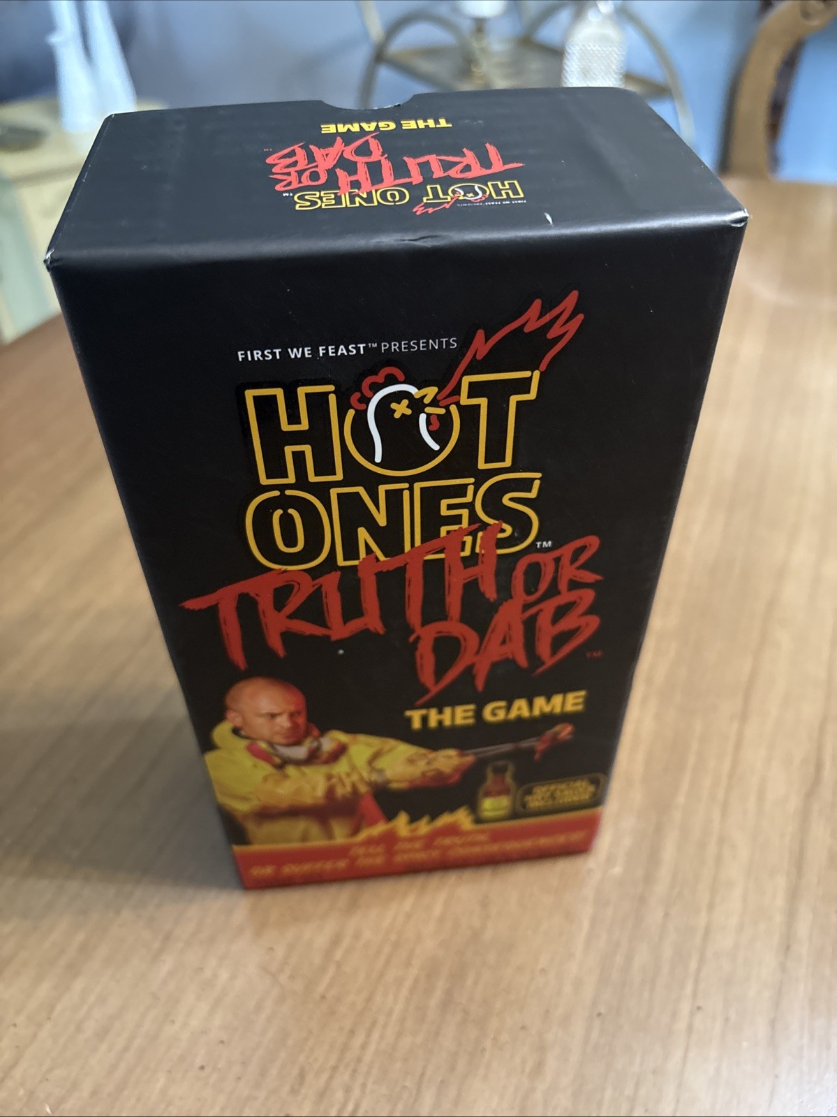 Hot Ones Truth or Dab The Game – (Hot Sauce EXPIRED) Ages 17 Plus 3-6 Players