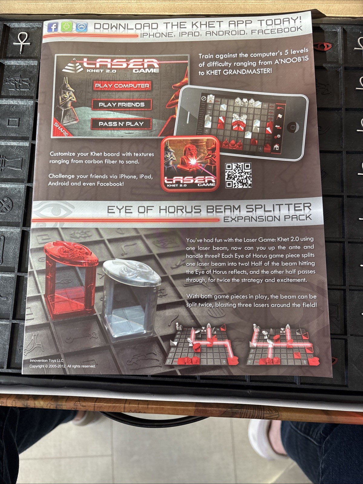 Laser Khet 2.0 Strategy Board Game- Mensa Select, NAPPA, TOTY Tested
