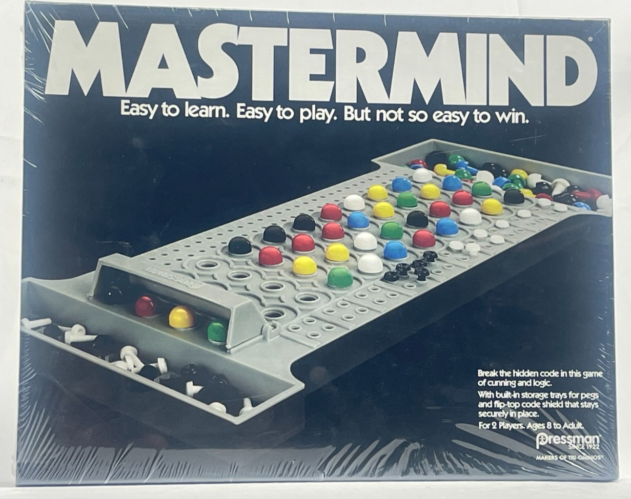 Mastermind Board Game Pressman 1403 New Sealed Strategy Logic Crack The Code