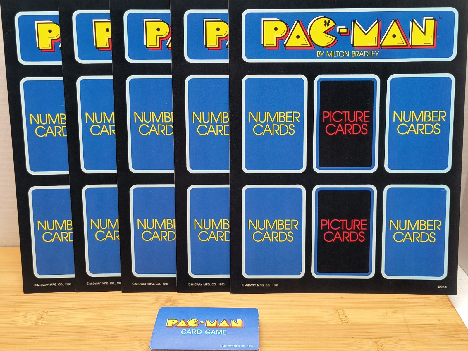 1982 Pac-Man Card & Board Game Milton Bradley Complete Arcade Classic VTG