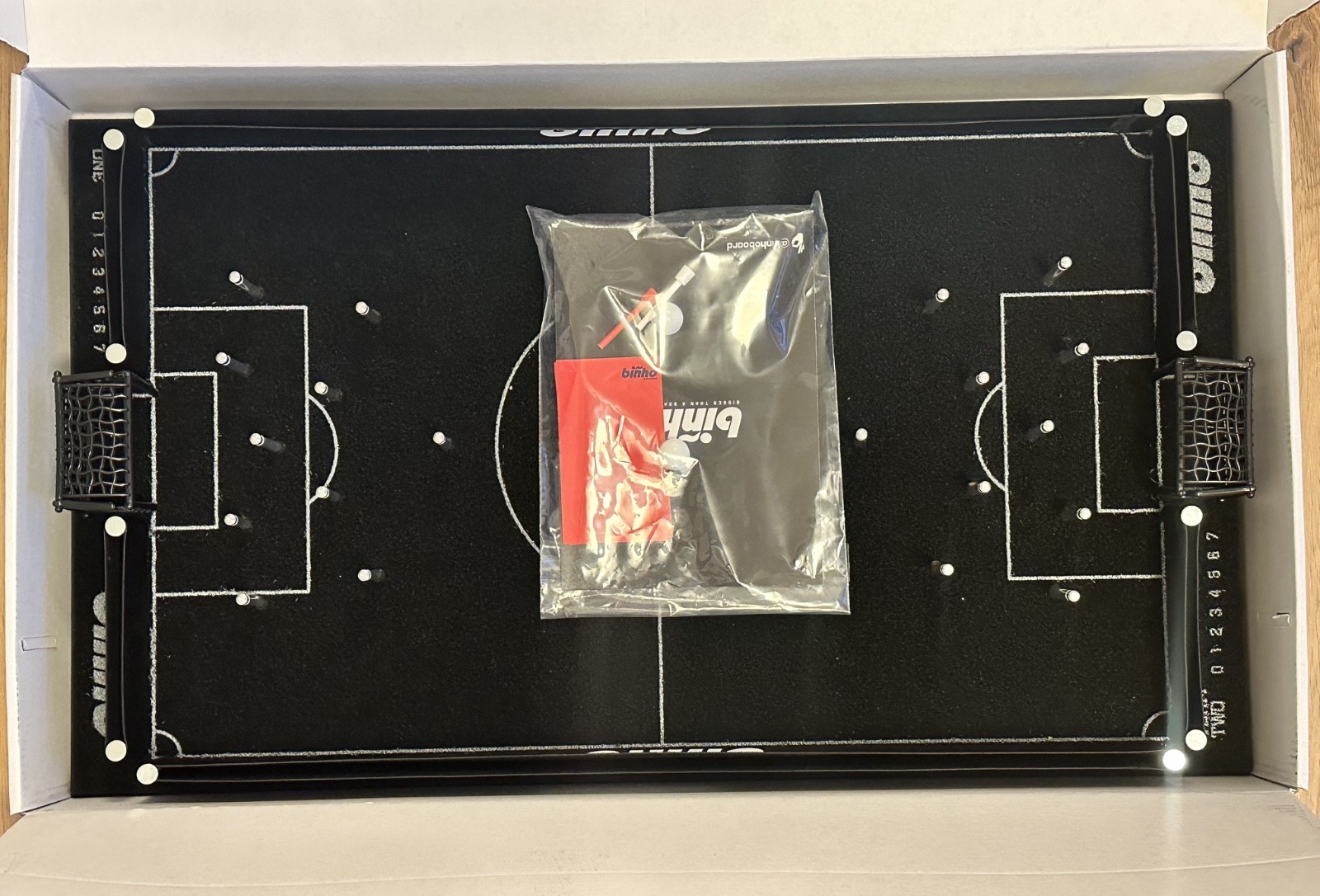 Binho Table Soccer Flicking Dexterity Skill Sport Game Black Field Version New