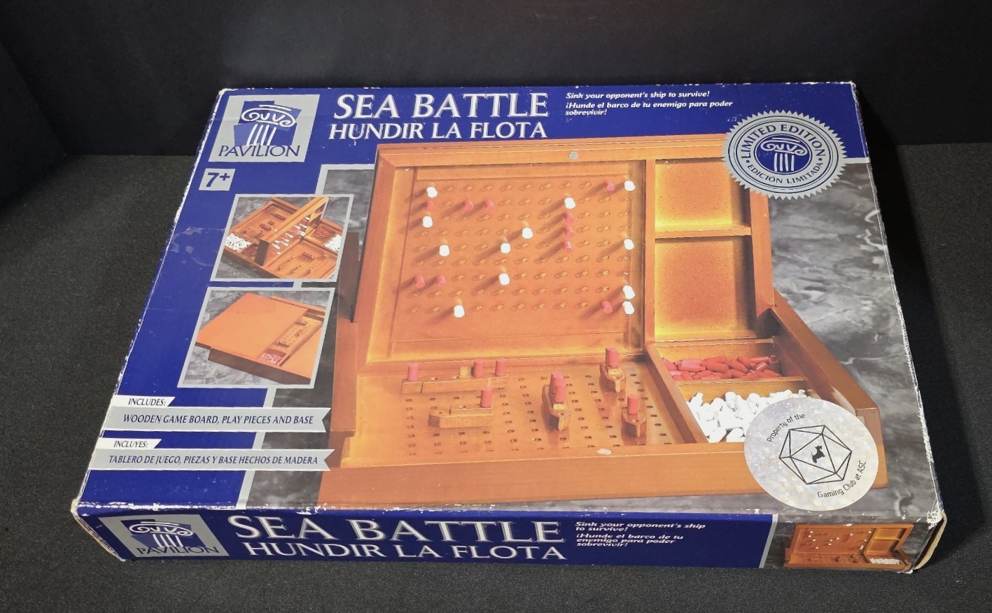 Wooden Sea Battle Battleship Board Game Pavilion Limited Edition Complete w/ Box