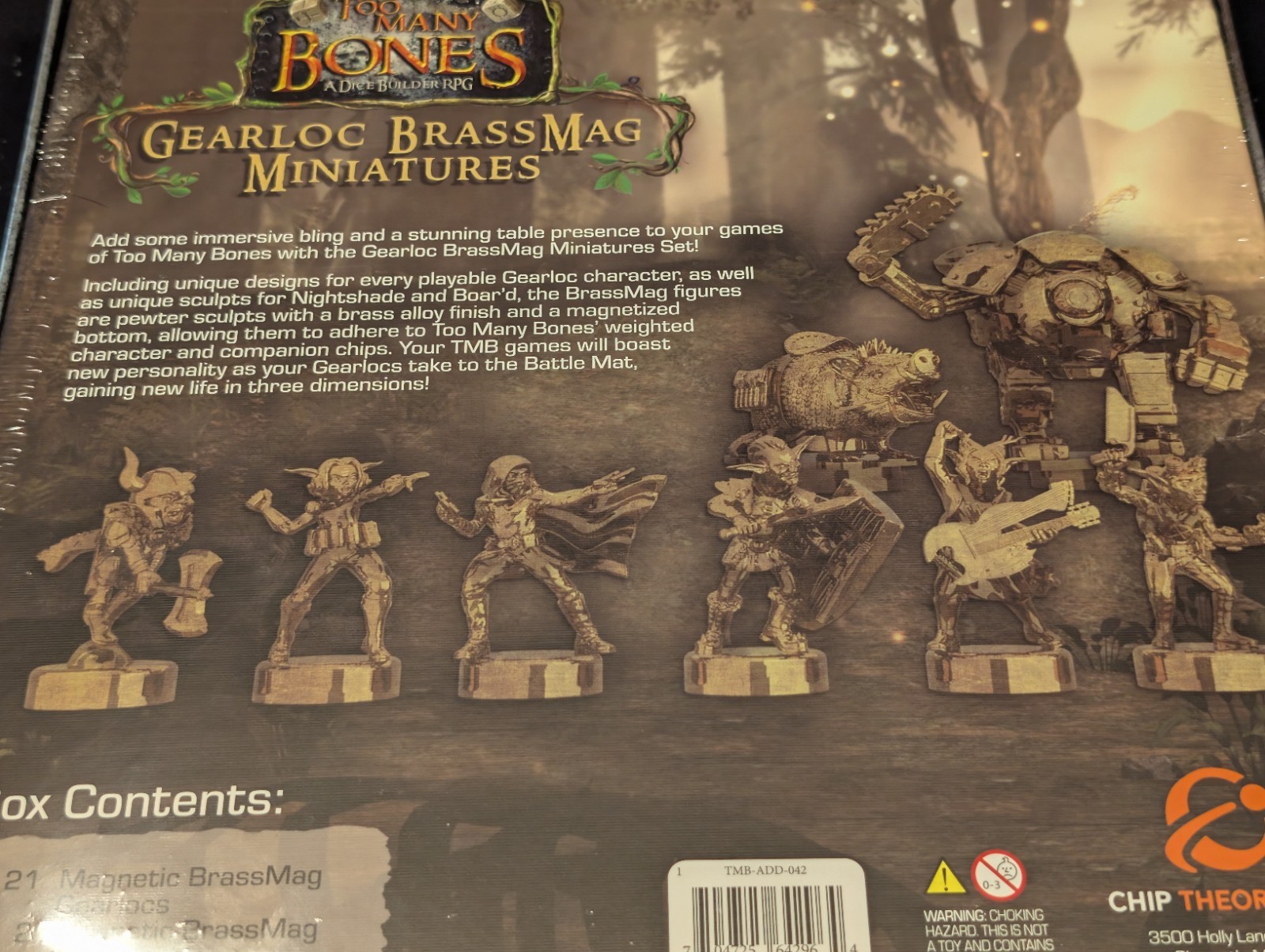 Chip Theory Games Too Many Bones Gearloc BrassMag Miniatures Magnetic New!