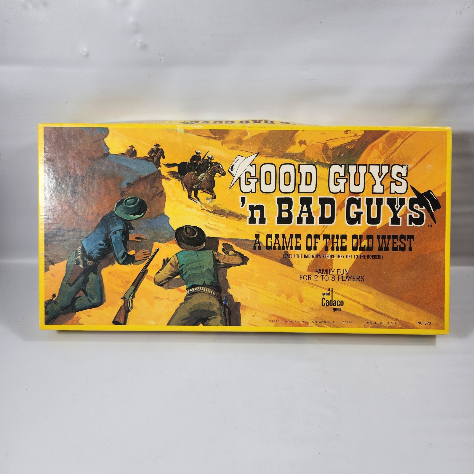 Cadaco Good Guys ’n Bad Guys A Game of the Old West Board Game 1973 #370 Vtg