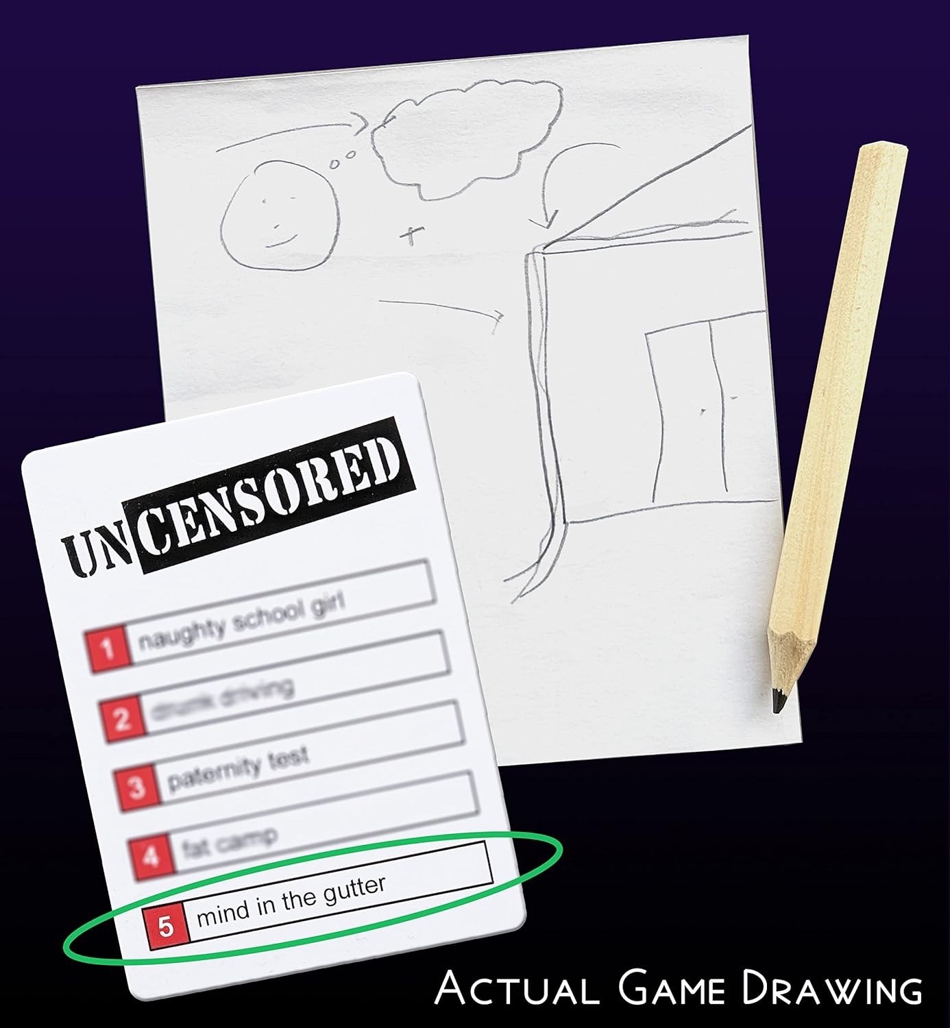 Drawing Without Dignity Adult Party Drawing Game, Twisted Funny Game Night