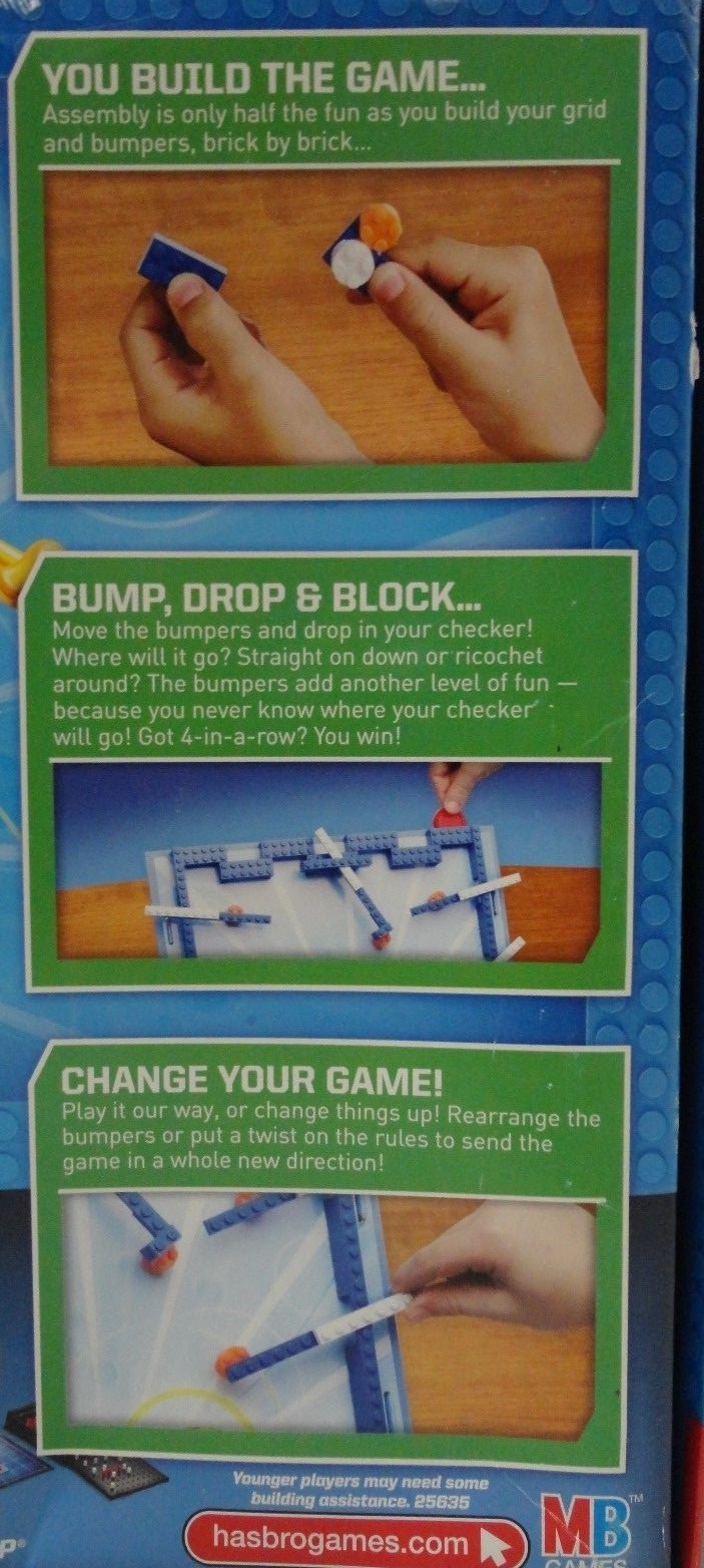 Connect 4 “u build” Building System 13″ x 20″ Game Board (25635) Hasbro
