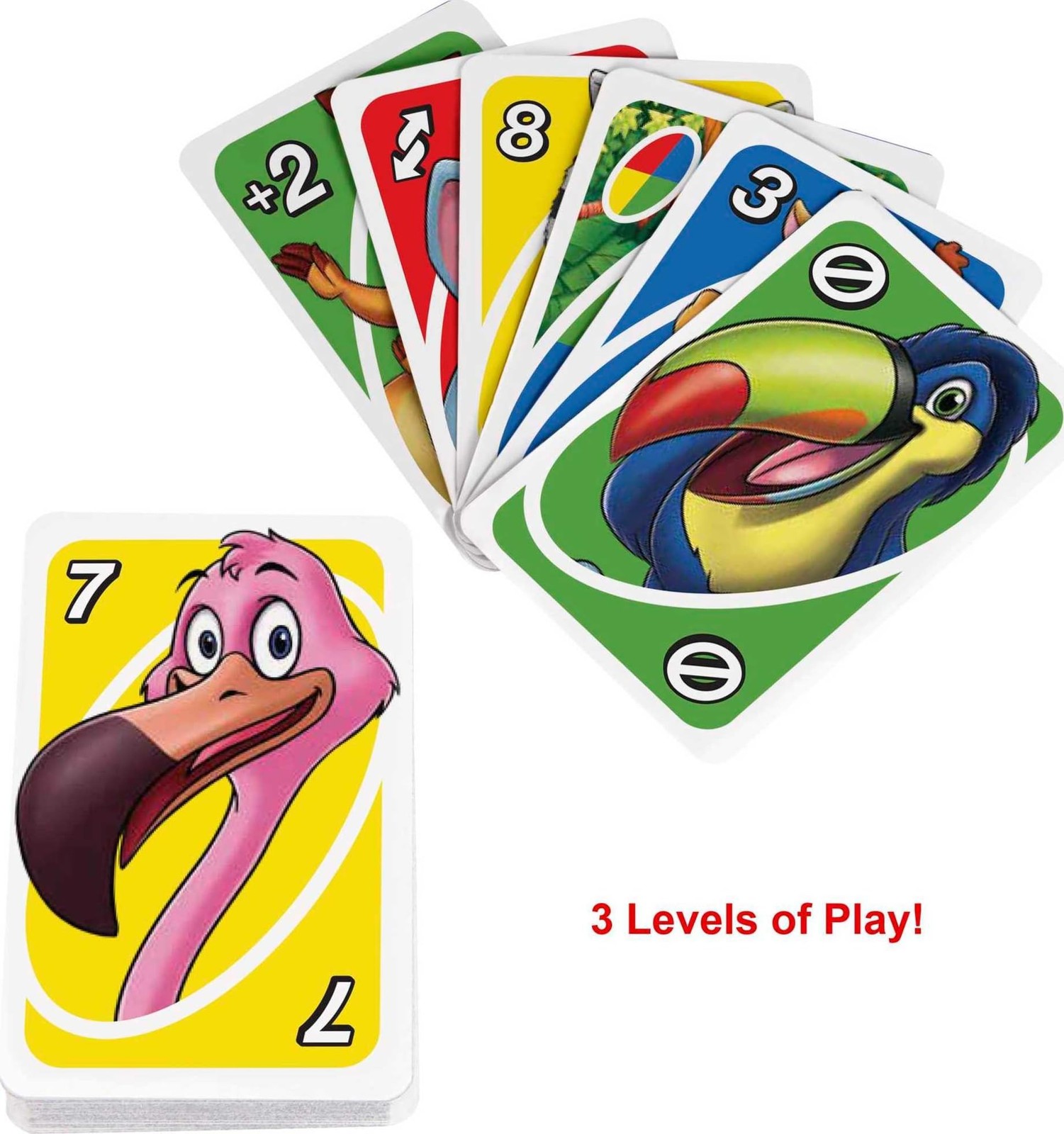 UNO Junior Card Game with 45 Cards, Gift for Kids 3 Years Old & Up