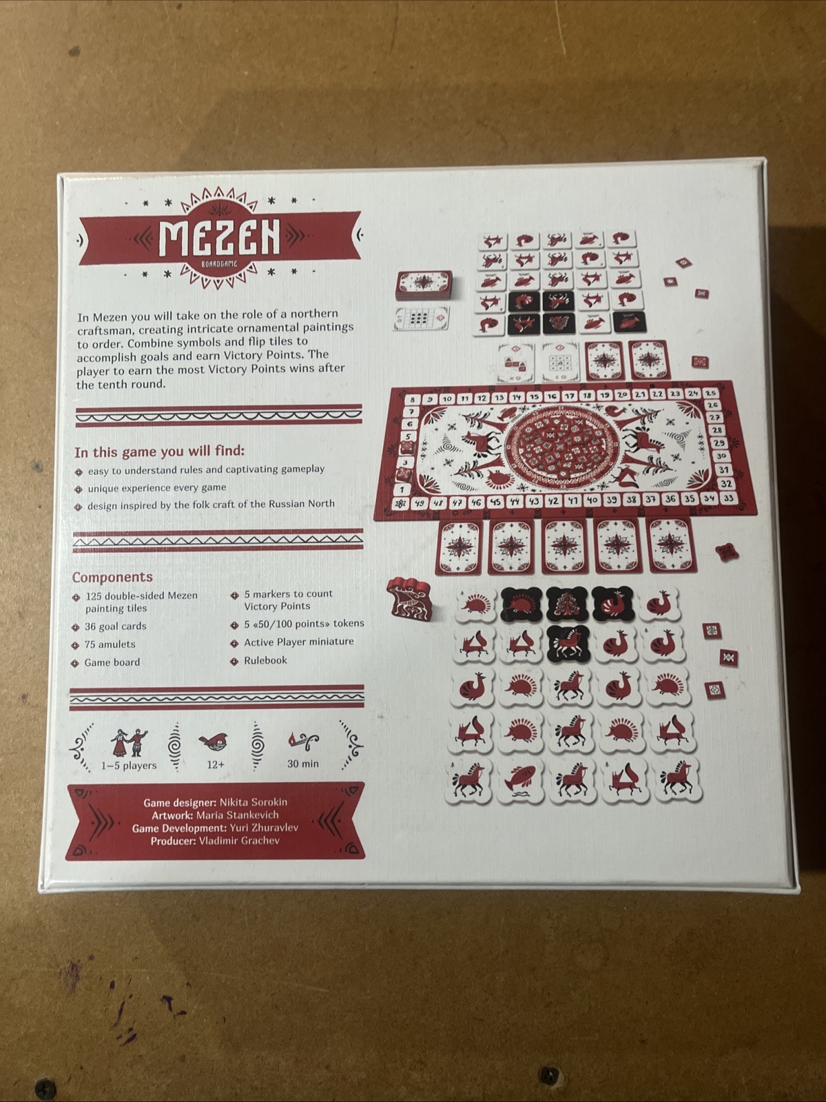 Arcane Wonders Mezen Strategy Board Game – for 1 to 5 Players and Ages 8+ Sealed