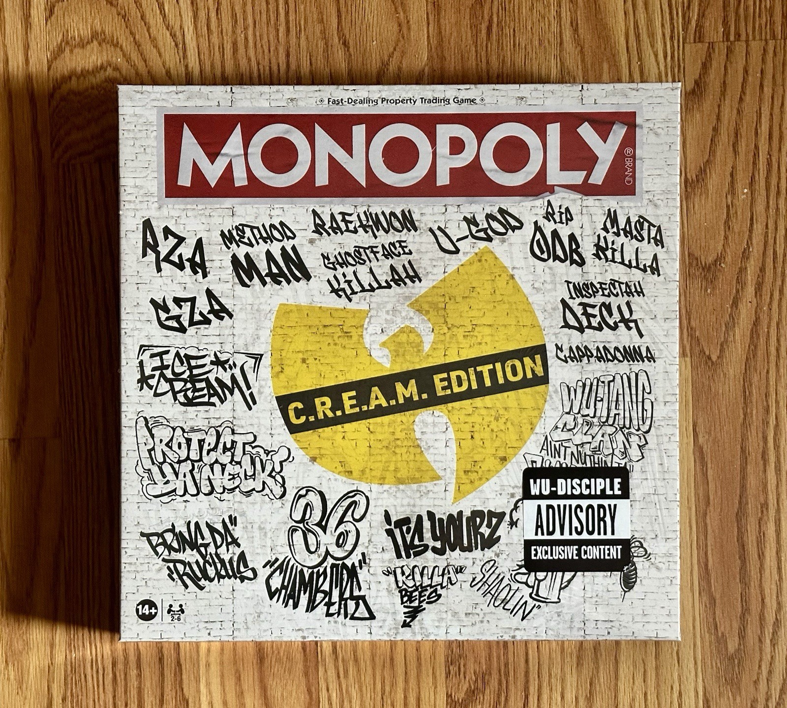 Wu Tang Clan MONOPOLY Board Game Cream (C.R.E.A.M. Edition) New Sealed!