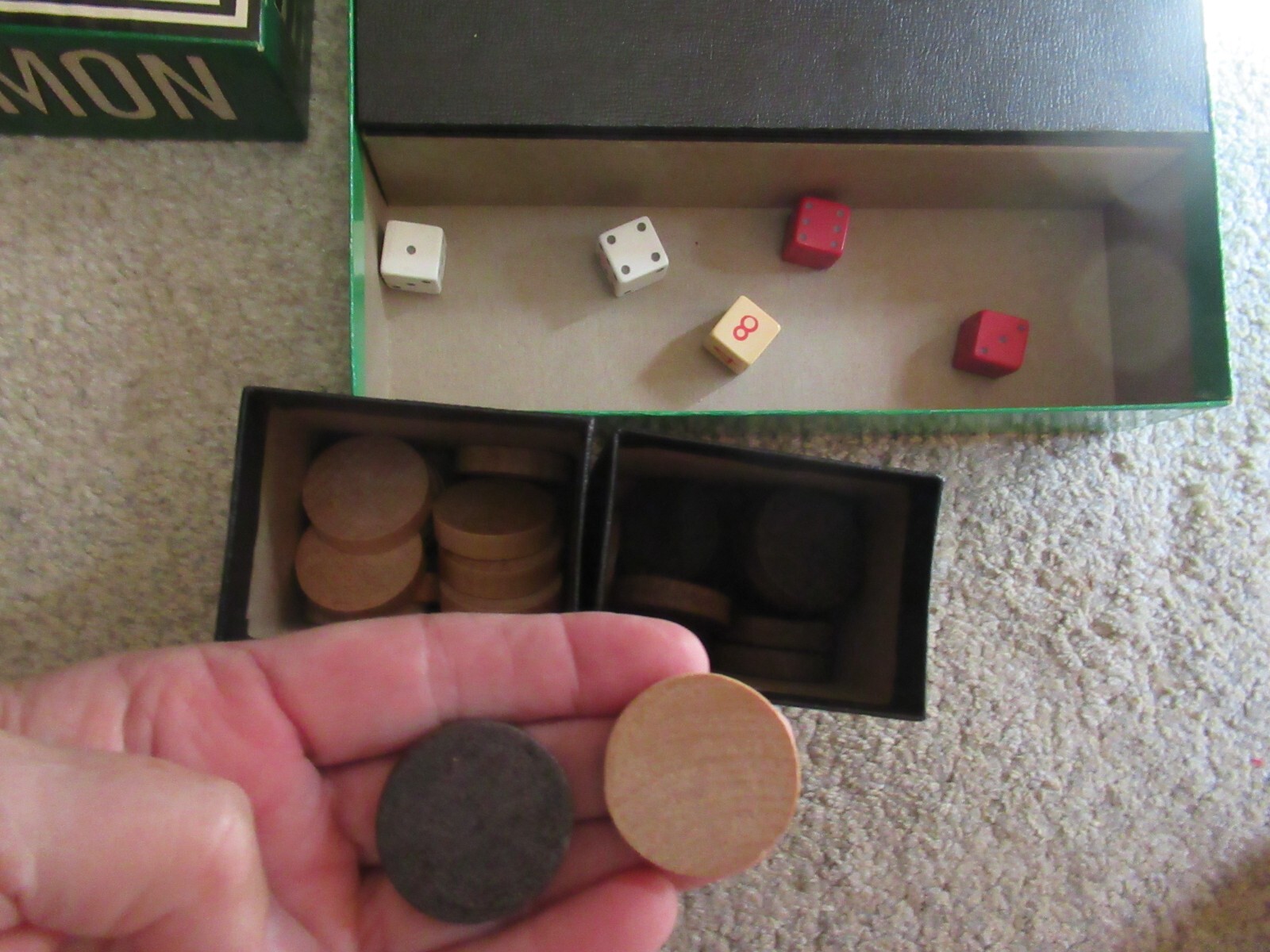1975 Reiss Games brand BACKGAMMON Complete FREE SHIPPING