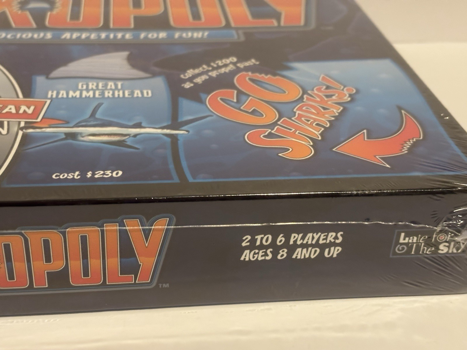 NEW Sharkopoly Board Game Ages 8 Up Shark Mania