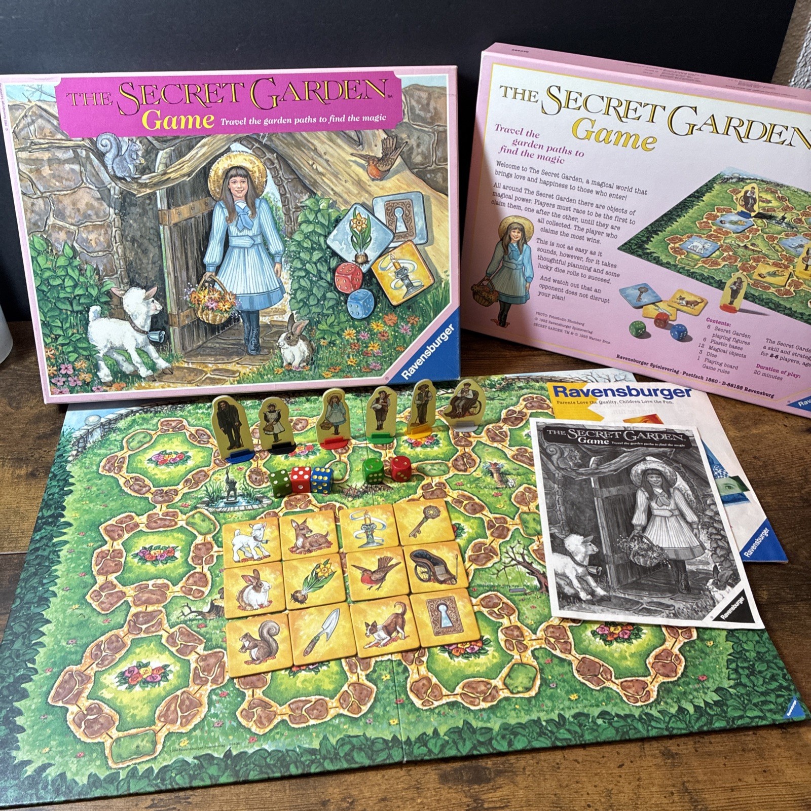 1993 The Secret Garden Game by Ravensburger Complete Game Set Warner Bros