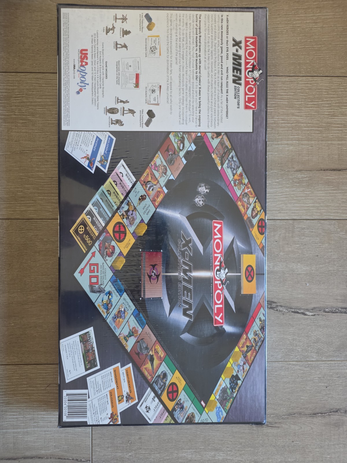 Vintage Monopoly X-Men Collector’s Edition Board Game 2000 Hasbro New Sealed
